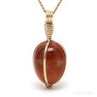 Hessonite Garnet Polished Crystal Pendant from India | Venusrox