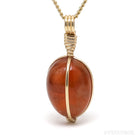 Hessonite Garnet Polished Crystal Pendant from India | Venusrox