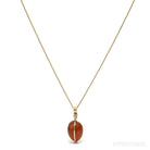 Hessonite Garnet Polished Crystal Pendant from India | Venusrox