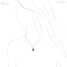 Hessonite Garnet Polished Crystal Pendant from India | Venusrox