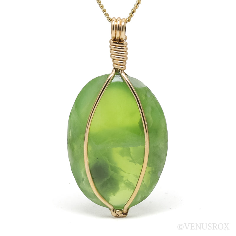 Vesuvianite/Idocrase Polished Crystal Pendant from Jakut-Saha, Russia | Venusrox