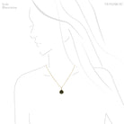 Green Trapiche Tourmaline Part Polished/Part Natural Slice Pendant from Zambia | Venusrox