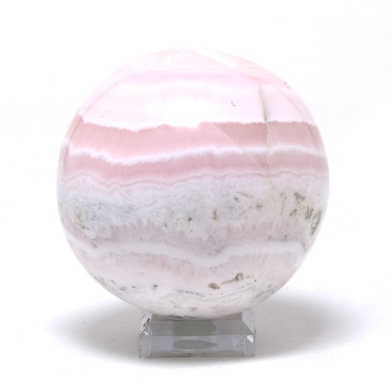 Pink Mangano Calcite Polished Sphere from Peru | Venusrox