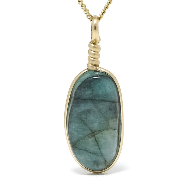 Emerald Polished Crystal Pendant from Brazil | Venusrox