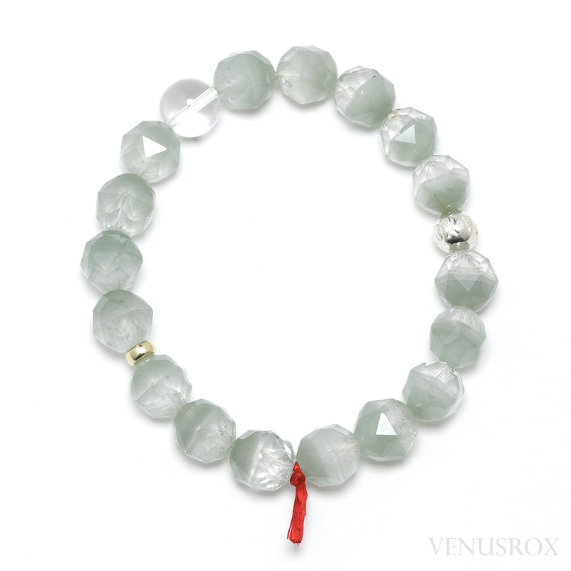 Chlorite Phantom Quartz Bead Bracelet from Brazil | Venusrox