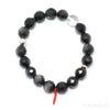 Silver Sheen Obsidian Bead Bracelet from Mexico | Venusrox