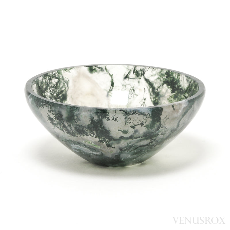 Moss Agate Bowl from India | Venusrox