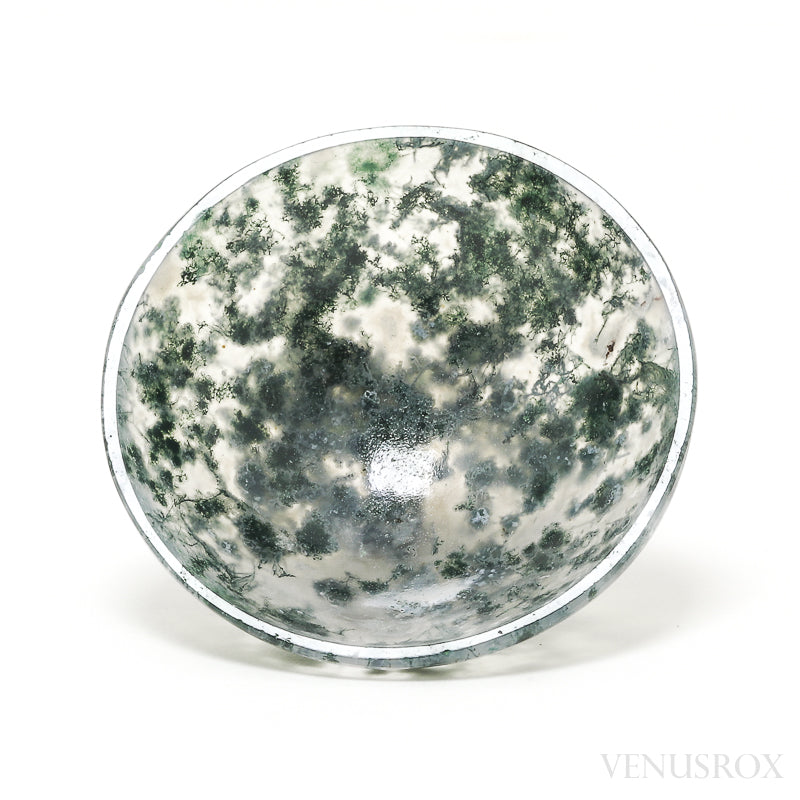 Moss Agate Bowl from India | Venusrox