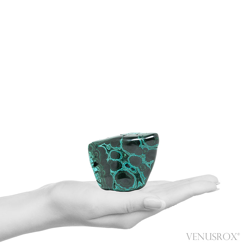 Malachite with Chrysocolla Polished Crystal from the Democratic Republic of Congo | Venusrox