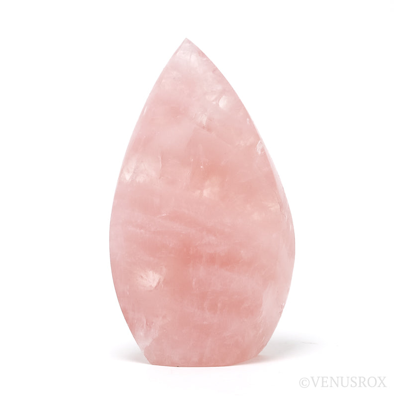 Rose Quartz Polished Flame from Brazil | Venusrox