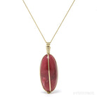 Rhodonite Polished Crystal Pendant from Brazil | Venusrox