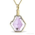 Brandberg Amethyst Quartz Polished Slice Pendant | Venusrox