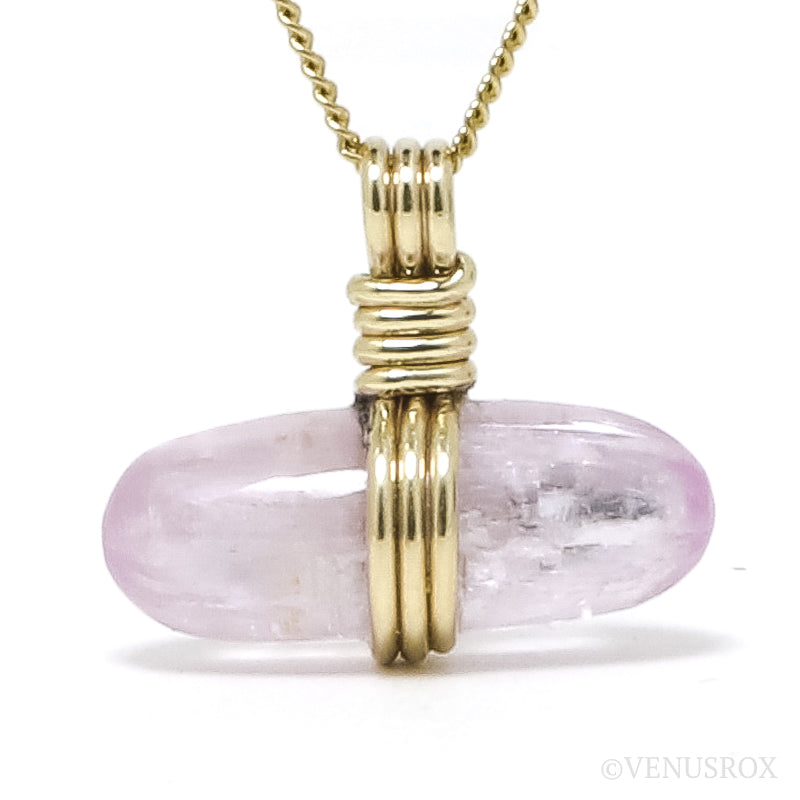 An exceptional Kunzite Polished Crystal Pendant from Afghanistan | Venusrox, The finest Crystal Jewellery