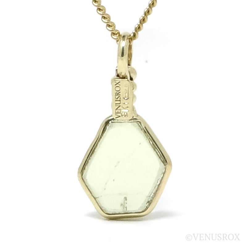 Heliodor Polished Crystal Pendant from the Chitinskaya Oblast Mine, Zabaykalski Krai, Siberia, Russia | Venusrox