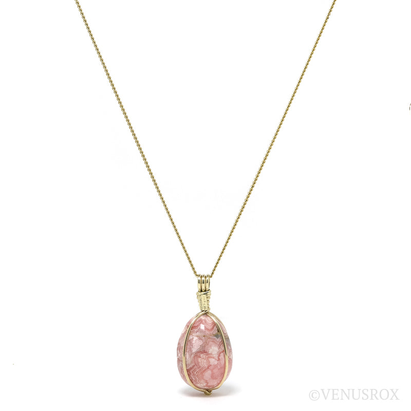 Rhodochrosite Polished Crystal Pendant from Argentina | Venusrox