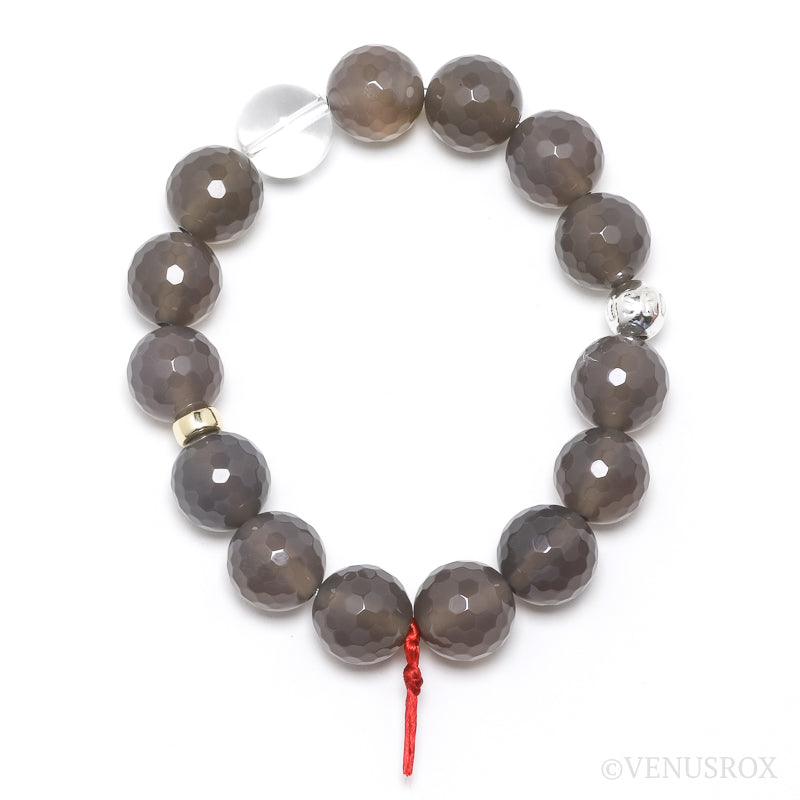 Grey Agate Bracelet from Brazil | Venusrox