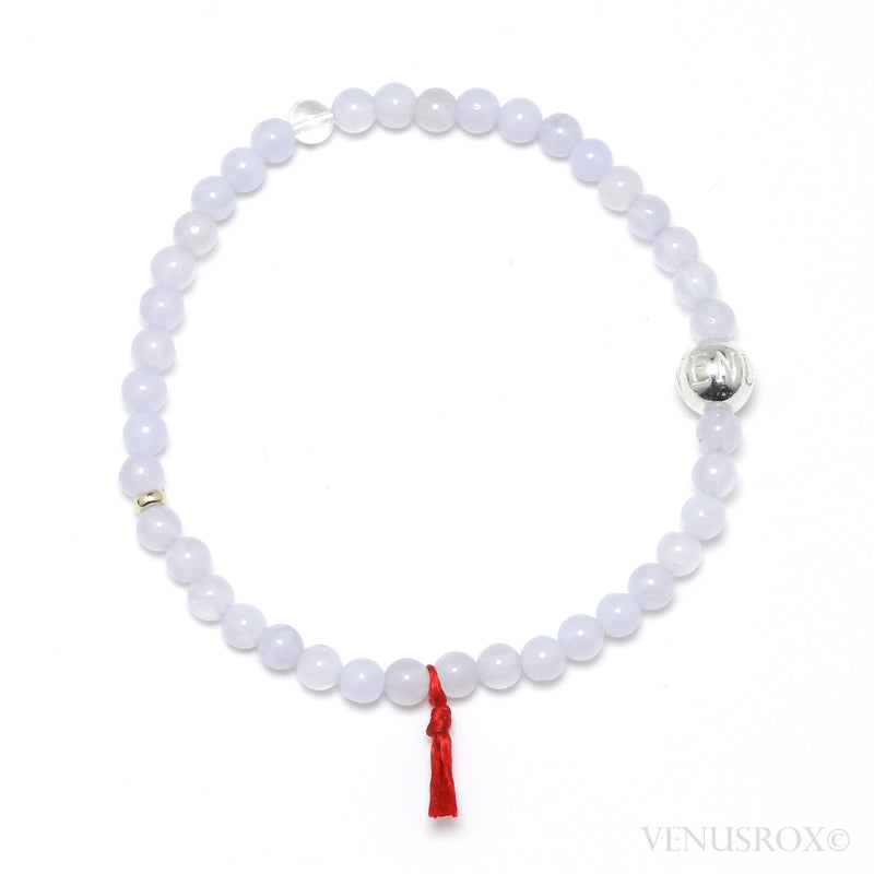 Blue Chalcedony Bead Bracelet from Malawi | Venusrox