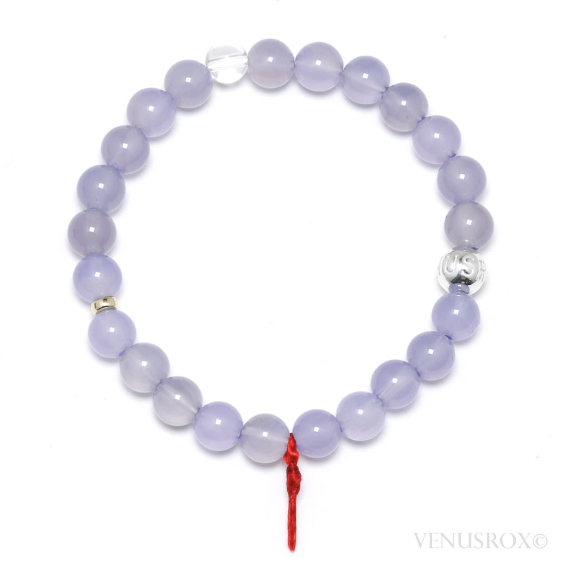 Blue Chalcedony Bead Bracelet from Malawi | Venusrox