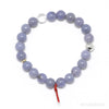 Blue Chalcedony Bead Bracelet from Malawi | Venusrox