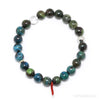 Chrysocolla with Malachite and Cuprite Bracelet from Peru | Venusrox