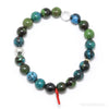 Chrysocolla with Malachite and Cuprite Bracelet from Peru | Venusrox