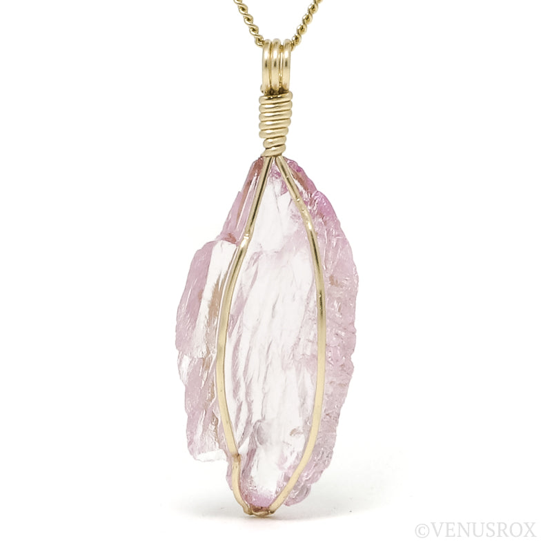 Kunzite Natural Crystal Pendant from the Urucum Mine, Galileia, Minas Gerais, Brazil | Venusrox