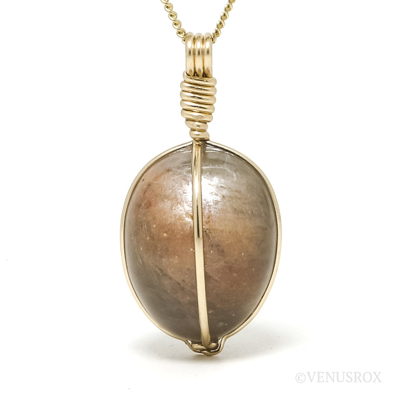 Brown Moonstone Polished Crystal Pendant from Madagascar | Venusrox