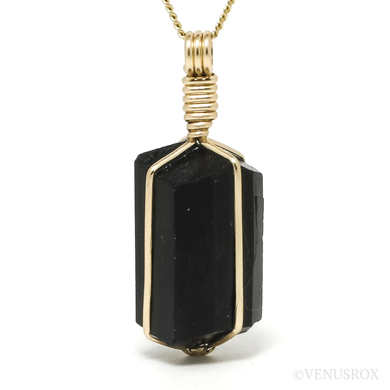 Dravite (Brown) Tourmaline Double Terminated Pendant from Serra Branca, Rio Grande do Norte, Brazil | Venusrox
