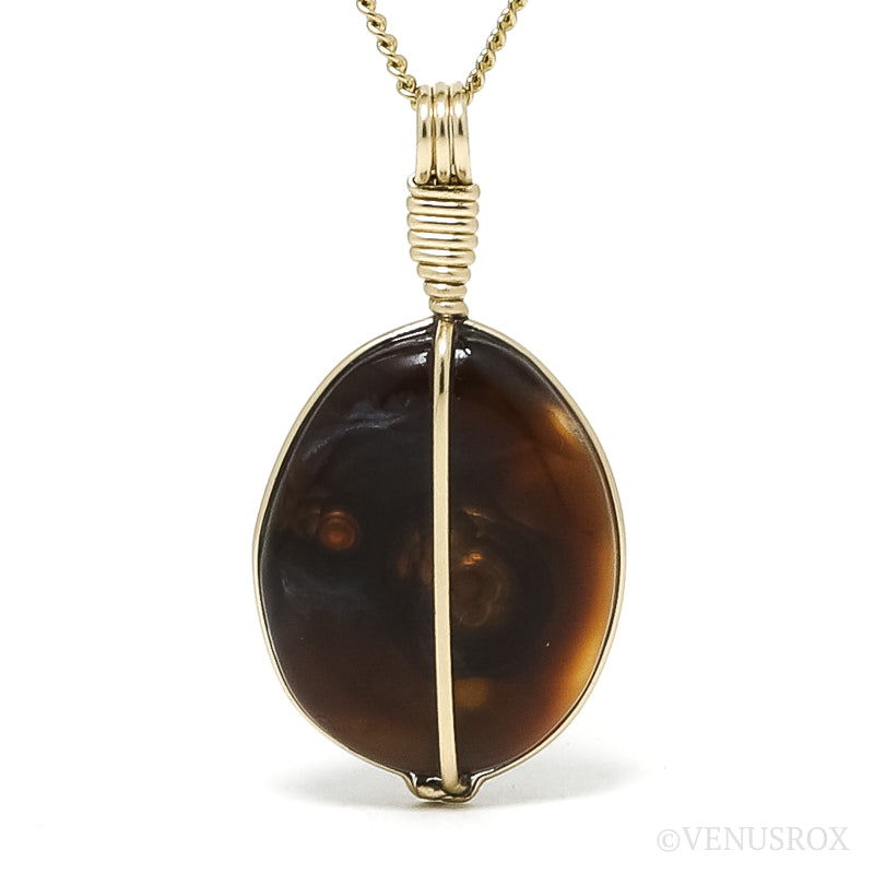 Fire Agate Crystal Pendant from Aguascalientes, Mexico | Venusrox