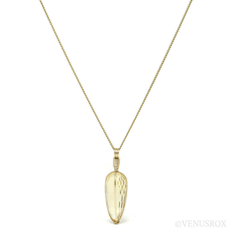 Natural Citrine Polished Crystal Pendant from Madagascar | Venusrox