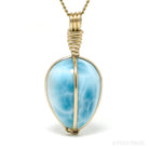 Larimar Polished Crystal Pendant from Dominican Republic, Caribbean Sea | Venusrox