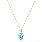 Larimar Polished Crystal Pendant from Dominican Republic, Caribbean Sea | Venusrox