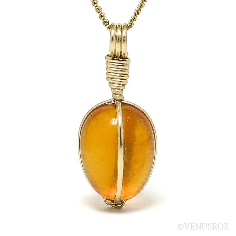 Hessonite Garnet Polished Crystal Pendant from Bekily, Androy, Toliara Province, Madagascar | Venusrox