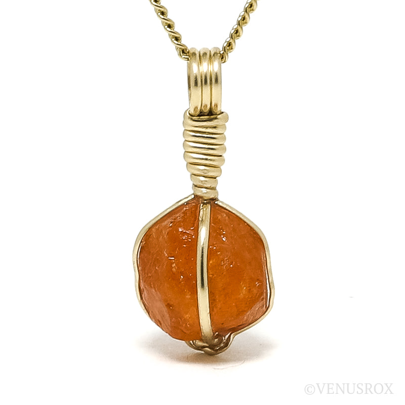 Spessartine Garnet Crystal Pendant from Tanzania | Venusrox