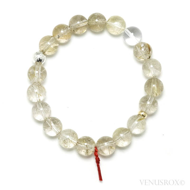 Golden Rutilated Quartz Bracelet from Brazil | Venusrox