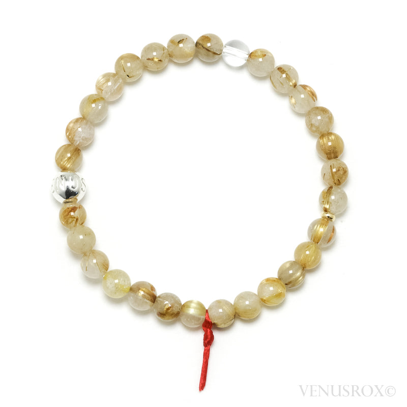 Golden Rutilated Quartz Bracelet from Brazil | Venusrox