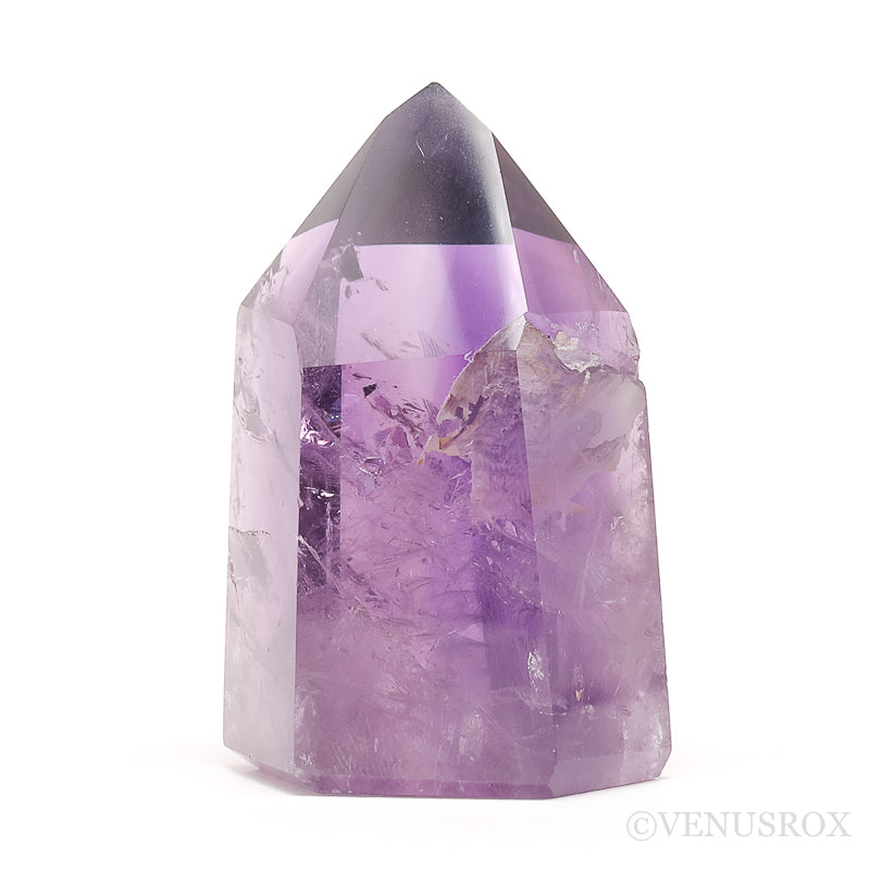 Amethyst Phantom Polished Point from Brazil | Venusrox
