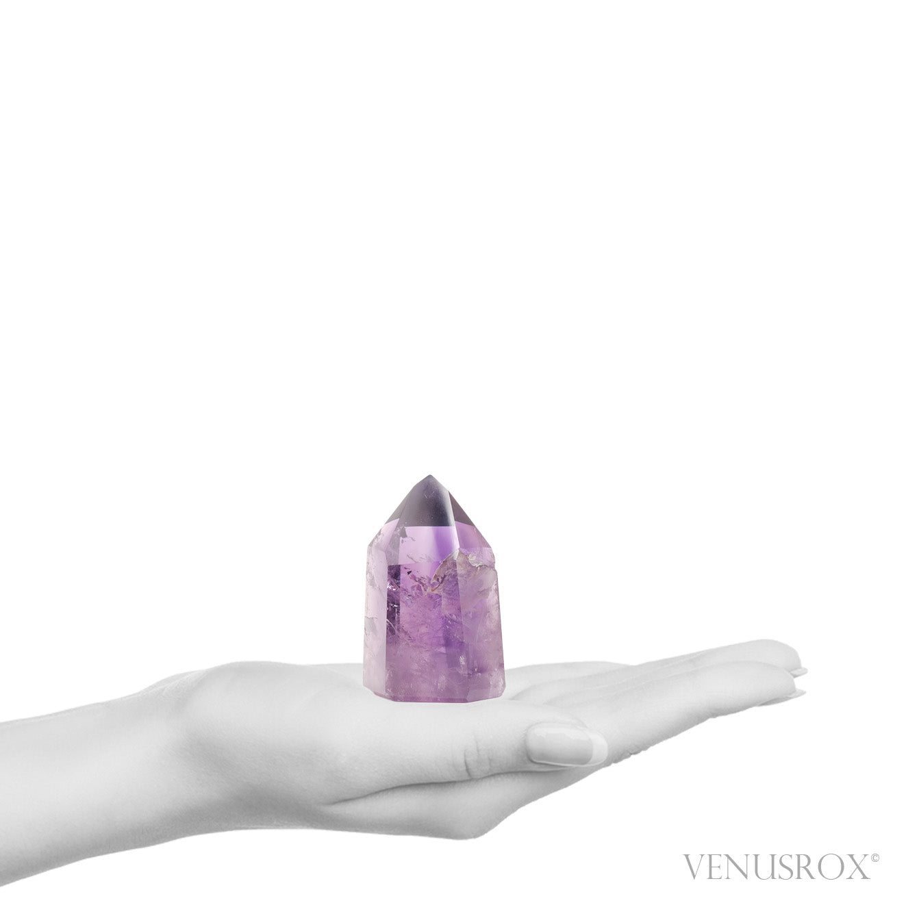 Amethyst Phantom Polished Point from Brazil | Venusrox