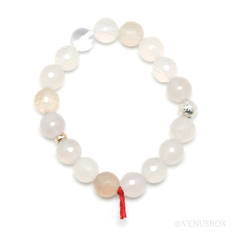 White Agate Bracelet from Brazil | Venusrox