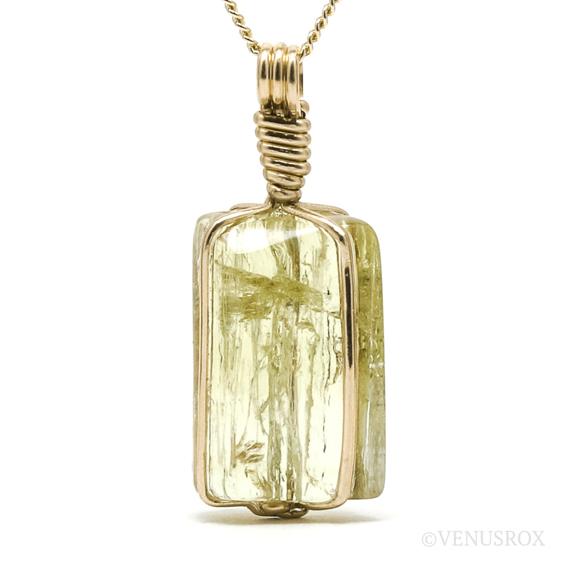 Heliodor Polished Crystal Pendant from Russia | Venusrox