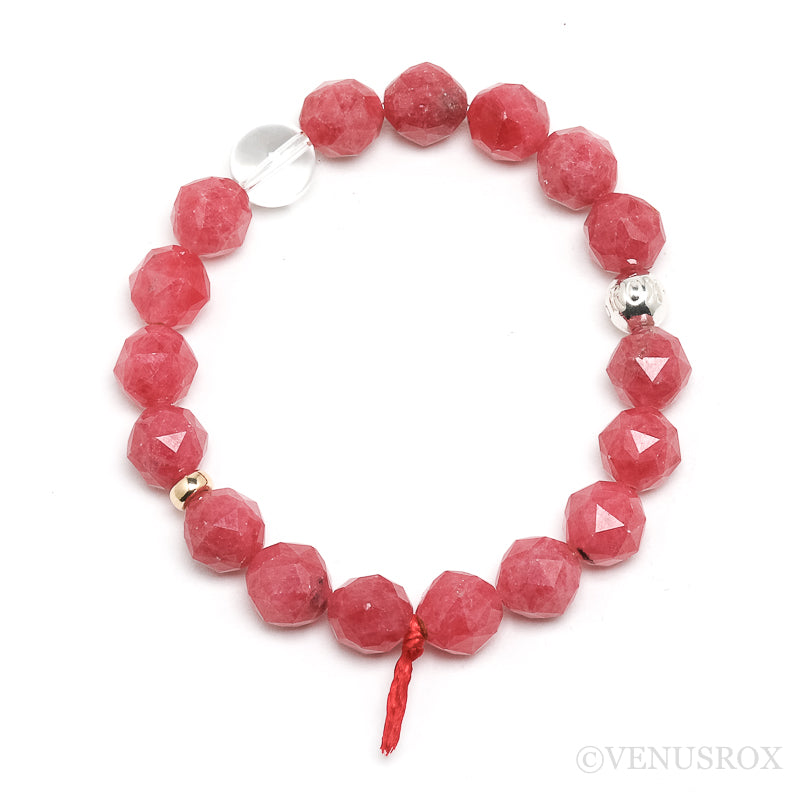 Rhodonite Bead Bracelet from Brazil | Venusrox