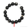 Silver Sheen Obsidian Bead Bracelet from Mexico | Venusrox