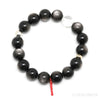 Silver Sheen Obsidian Bead Bracelet from Mexico | Venusrox