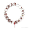 Red Phantom Quartz Bead Bracelet from Brazil | Venusrox