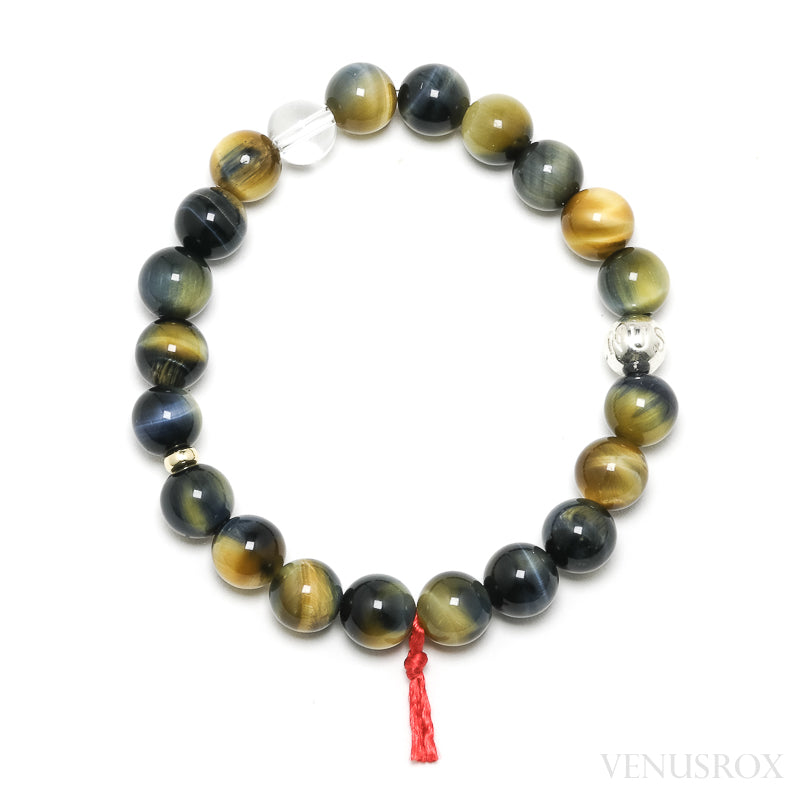 Blonde Tigers Eye with Falcons Eye Bracelet from South Africa | Venusrox