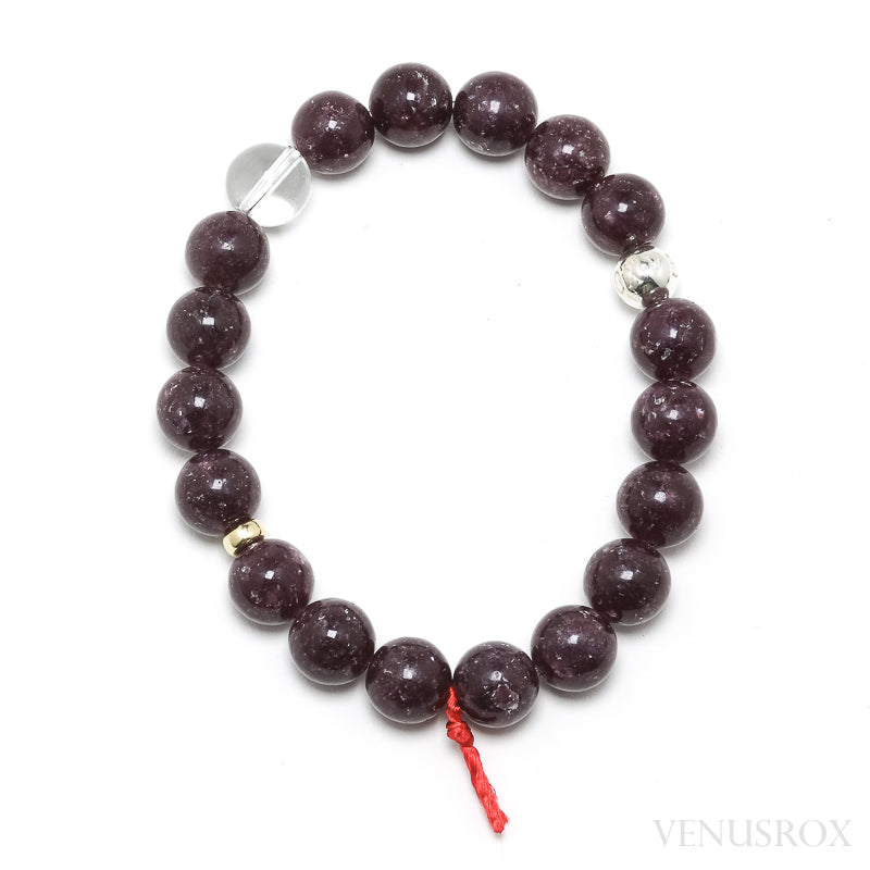 Lepidolite Bead Bracelet from Brazil | Venusrox