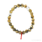 Golden Rutilated Quartz with Hematite Bracelet from Novo Horizonte, Bahia, Brazil | Venusrox