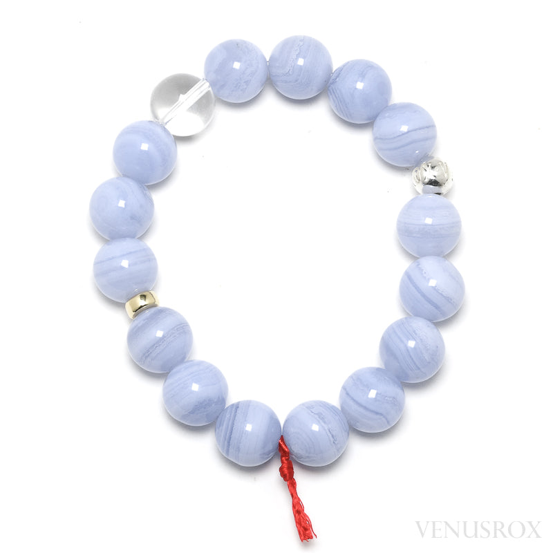 Blue Lace Agate Bracelet from Malawi | Venusrox