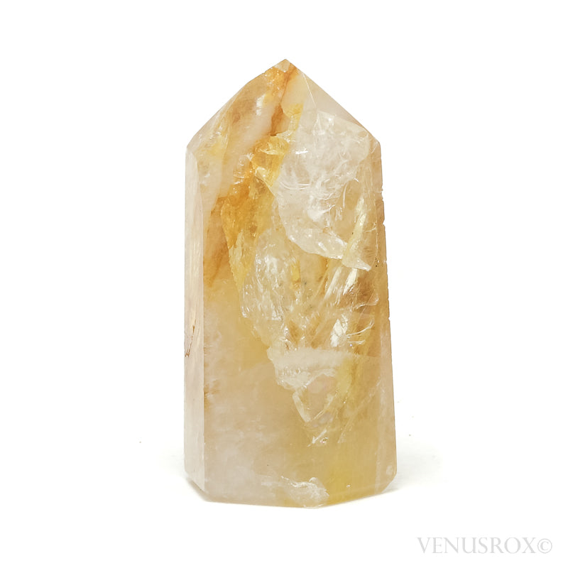 Golden Quartz Polished Point from Brazil | Venusrox