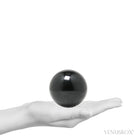 Black Tourmaline Polished Sphere from Madagascar | Venusrox